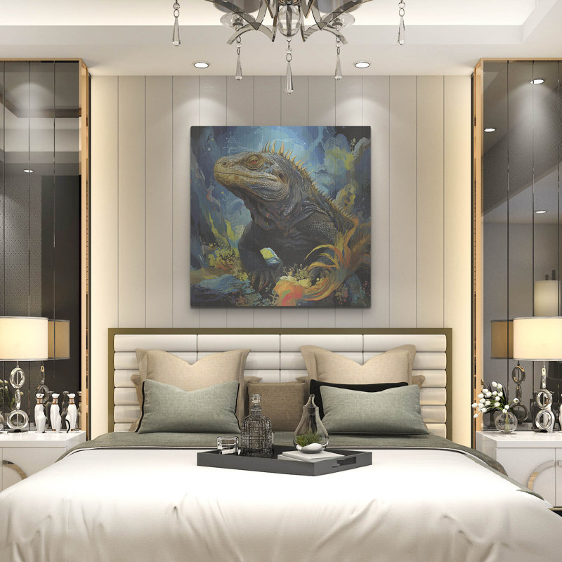 «Komodo 1» par r3darch0n, art mural en métal, 36 po x 36 po