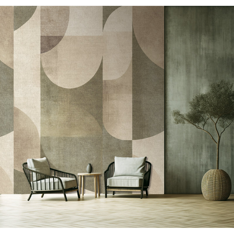 Abstract Arch Wallpaper Mural, Green