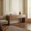 Wolf Console with White Marble Top