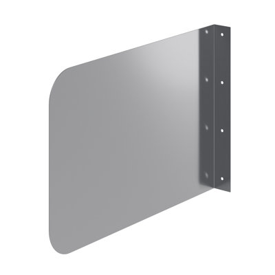 Garde-boue mural en acier inoxydable 18 po x 12 po