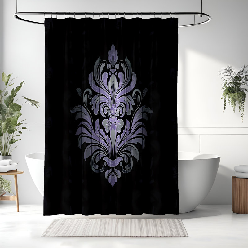 Rideau de douche Marbré, H 72 po x l 70 po