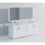 Meuble-lavabo double l 80 po x P 22 po, comptoir en marbre de Carrare, ensemble de robinet et miroirs de 30 po-2142807846