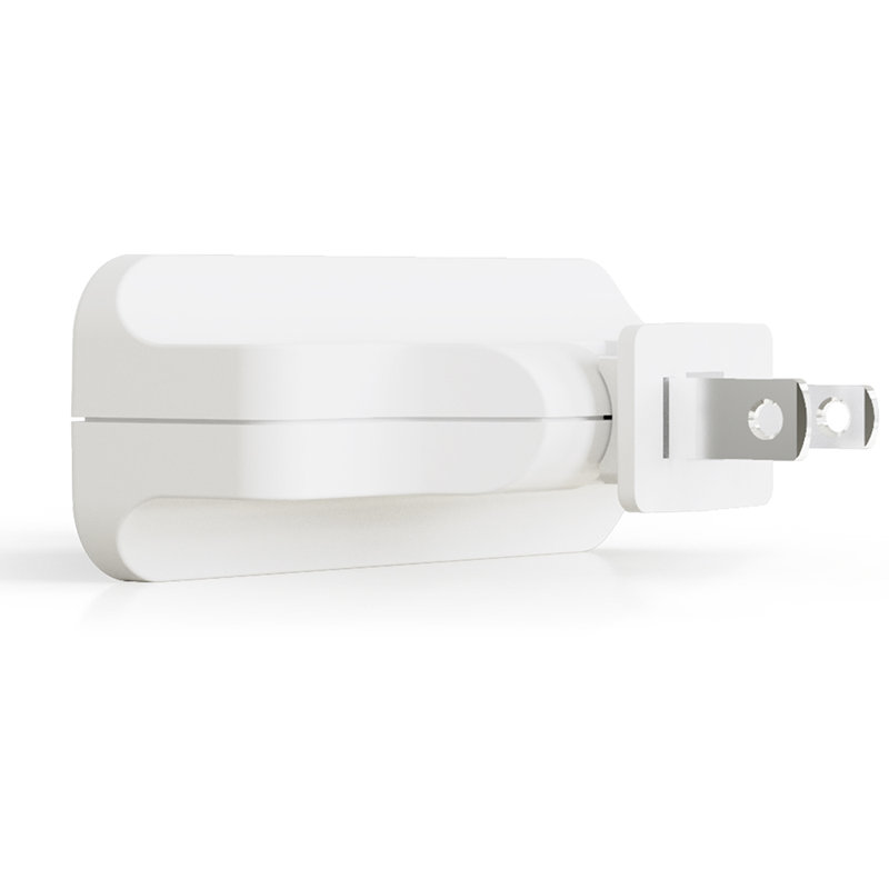 Adaptateur triple robuste à 3 broches avec protection contre la poussière, 3 broches, blanc (paquet de 3)