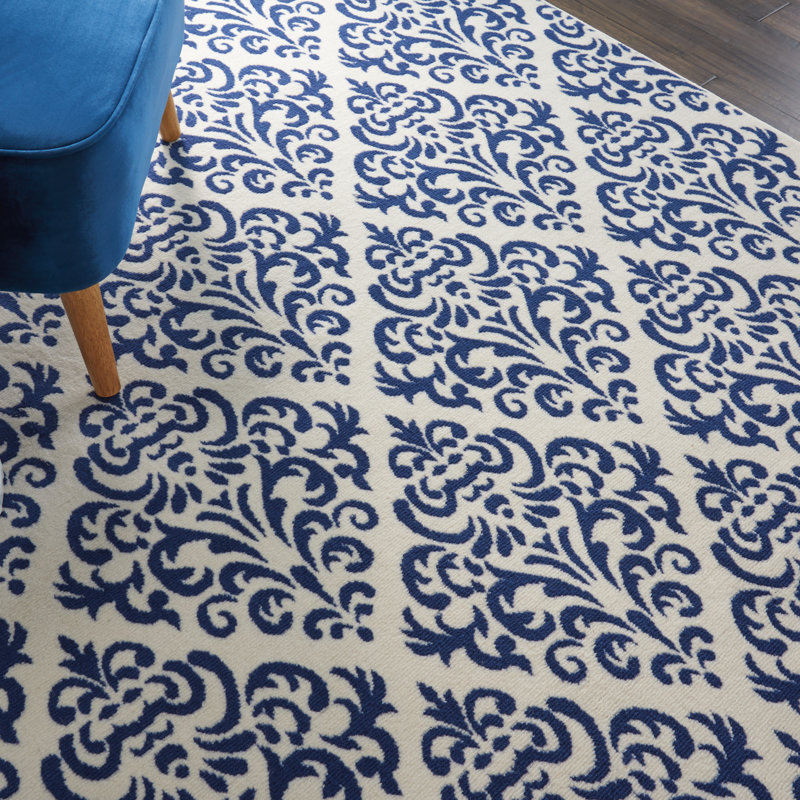 Florissant Damask Indoor Rug, Rectangle 5'3" x 7'3"