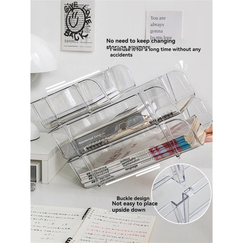 Lelyn Plastic Stackable File Organizer
