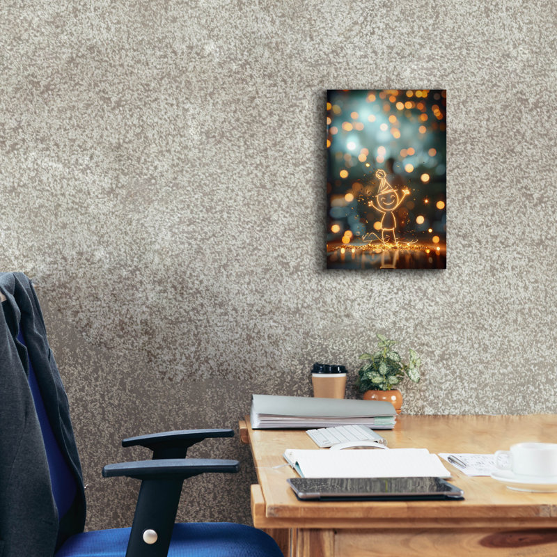 "Dakota Fields" Celebration "par r3darch0n, art mural sur toile, H 18 po x l 12 po x P 0,75 po