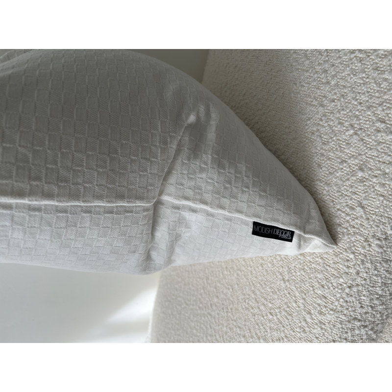 Largo Canvas, Rectangle 12"H x 20"W, White Checkered