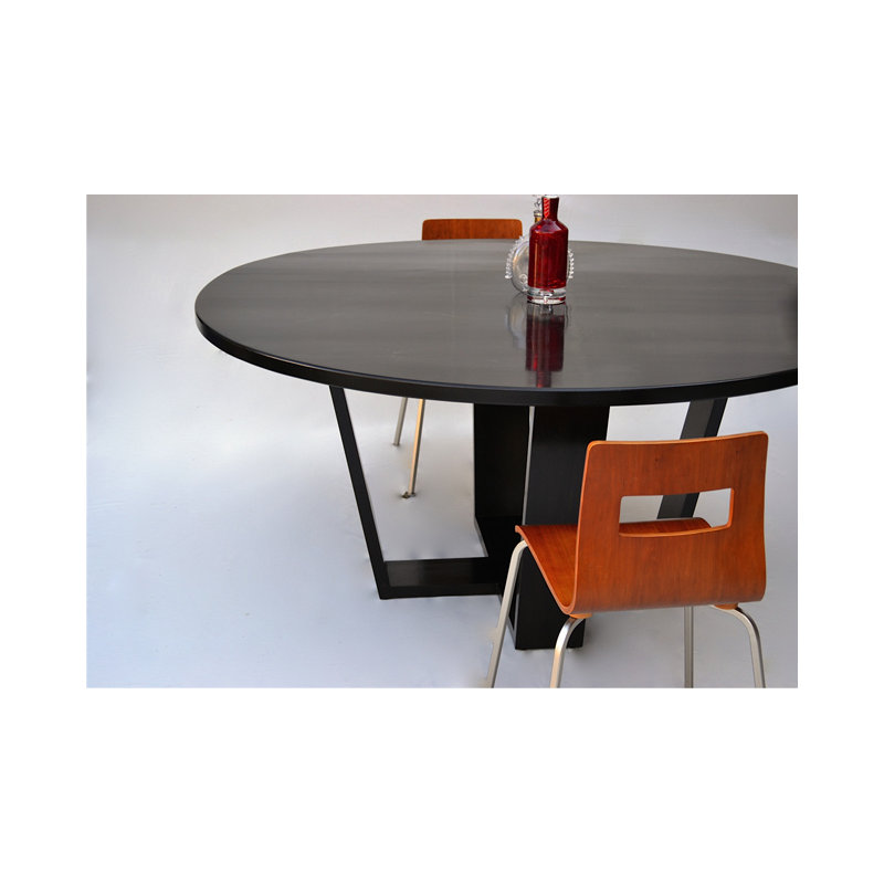 Rasucci Round Dining Table, Ebony
