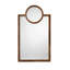 Keystone Rectangle Leather Framed Wall Mirror-750542726