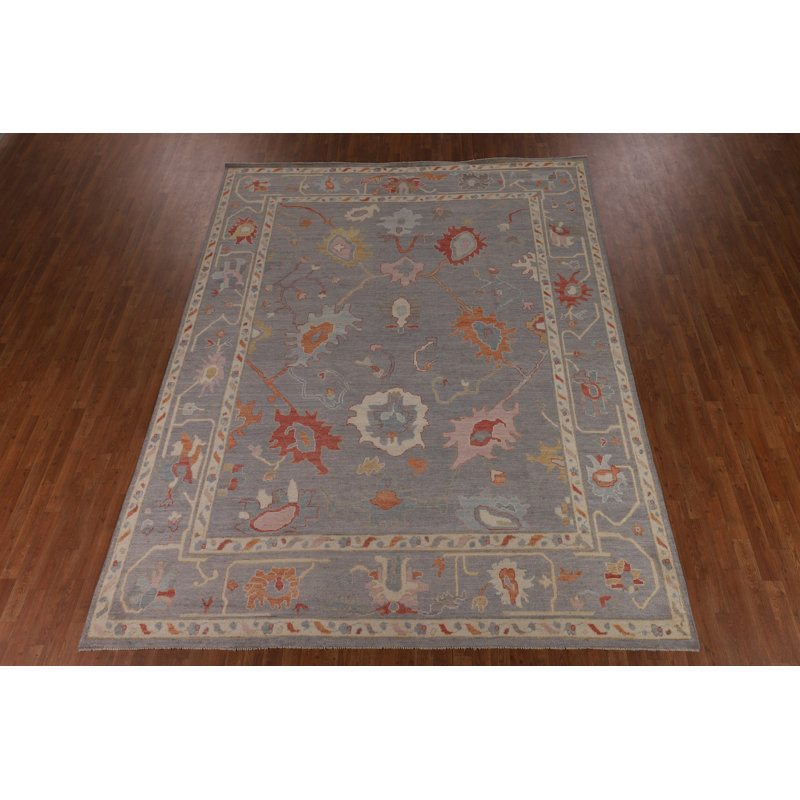 Tapis turc gris Oushak 9x12
