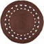 Dietz Handmade Flatweave Jute Brown Area Rug-135586437