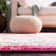 Felty Oriental Fuchsia / Blue Area Rug