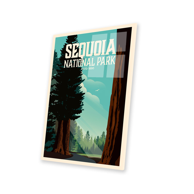 Peinture sur plastique / acrylique, parc national de Sequoia