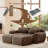 80.3" U-Shaped 2-Seater Sofa with Ottoman-1179950350