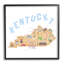 Au-609, estampe numérique, Kentucky, carte, touriste, impression-88105074-88105076