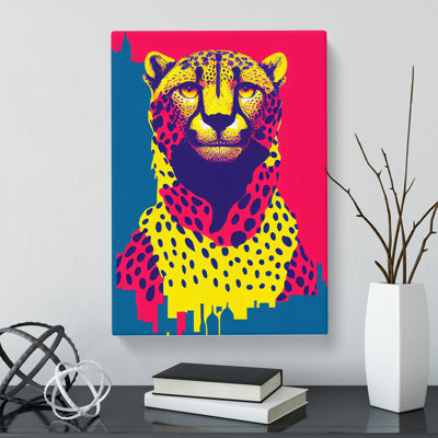 Cheetah Pop - Wrapped Canvas