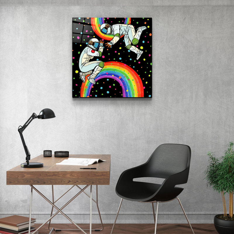 Superbe peinture décorative en verre trempé de 19,7 po x 19,7 po | 100% verre trempé, épaisseur: 0,16 pouce | Impression UV pour des couleurs éclatantes | Parfait pour la décoration intérieure, le salon ou le bureau