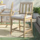Samya 46.8" H x 25.4" W Outdoor Bar Stool with Cushion
