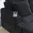 39-inch Spring upholstered armchair and Ottoman set - comfortable single sofa-1498599459