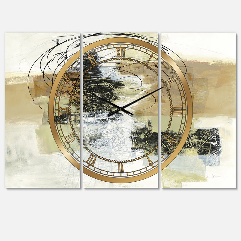 Glam Cream Dream I - Horloge murale moderne