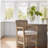 Rattan Back Bar Stool