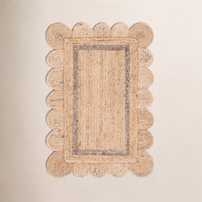 Inaki Hand-Woven Geometric Jute Rug