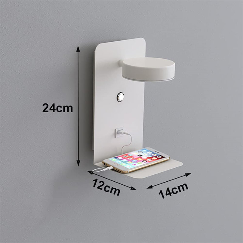 LED Flush Mounted Sconce, White