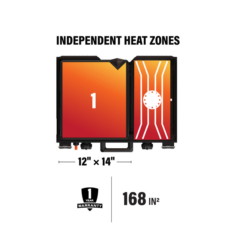 Otg 14" Griddle With Side Burner