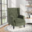 Manual Reclining Upholstered Wingback Armchair-1925596915