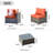 Riyonna 12 - Person Patio Conversation Set with Cushions-216521367