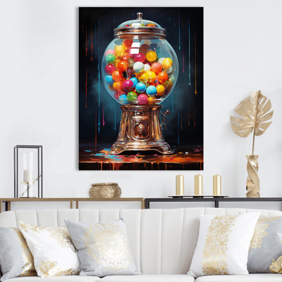 " Popart Glitzy Gumballs Portrait "