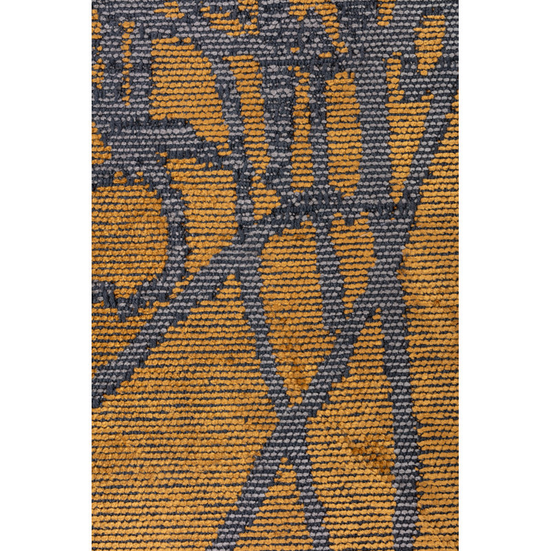 Rapture Orange/Gray Abstract Luxury Area Rug, Rectangle 7'10" x 11'2"