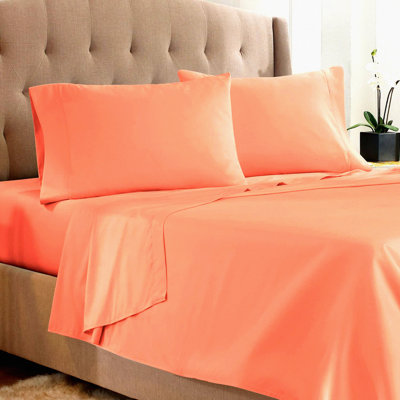 Luxury Misty Rose Twin Sheets Set - Double Brushed 110 GSM 4 Piece Bed Sheets for Twin Size Bed, Hotel Soft Sheets & Pillowcases - Empyrean Twin