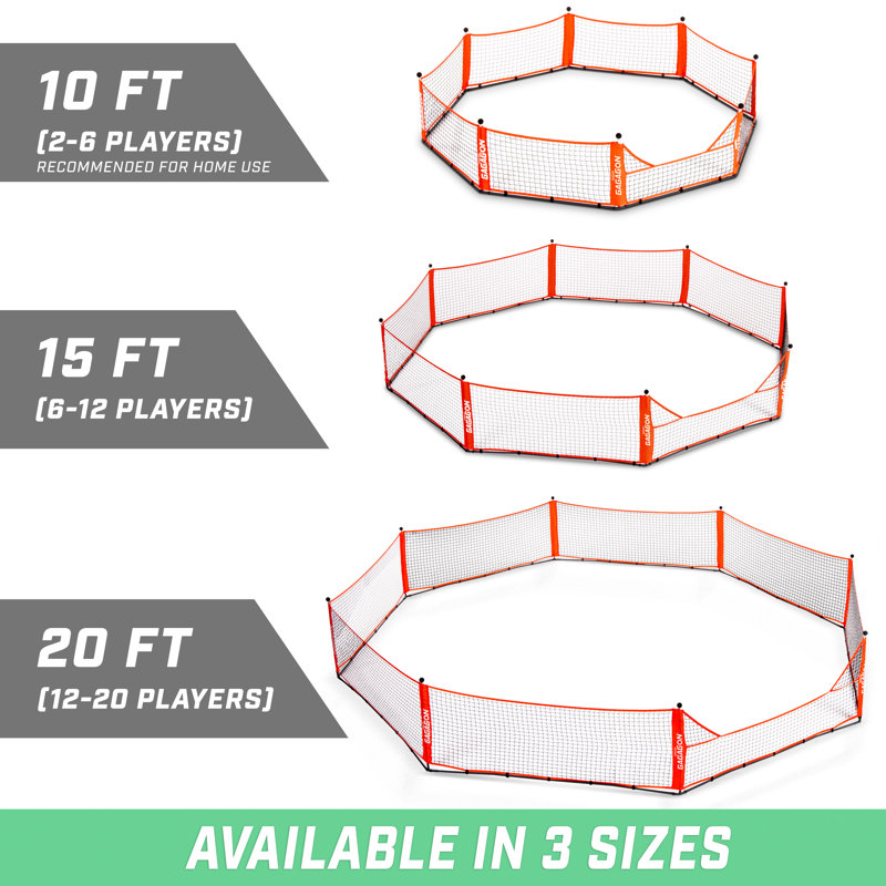 GoSports 15 Ft Portable Indoor/Outdoor Gaga Ball Pit Set