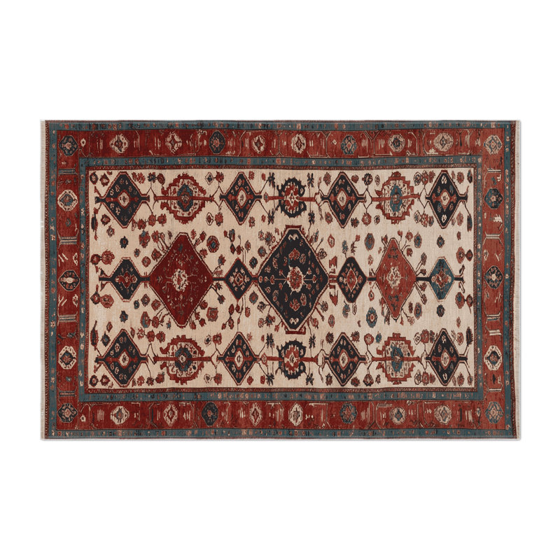 Tapis turc intérieur et extérieur brun, Rectangulaire 2 pi x 3 pi
