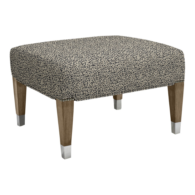 James By Thom Filicia Ottoman, Tuck Graphite, Hampton, No