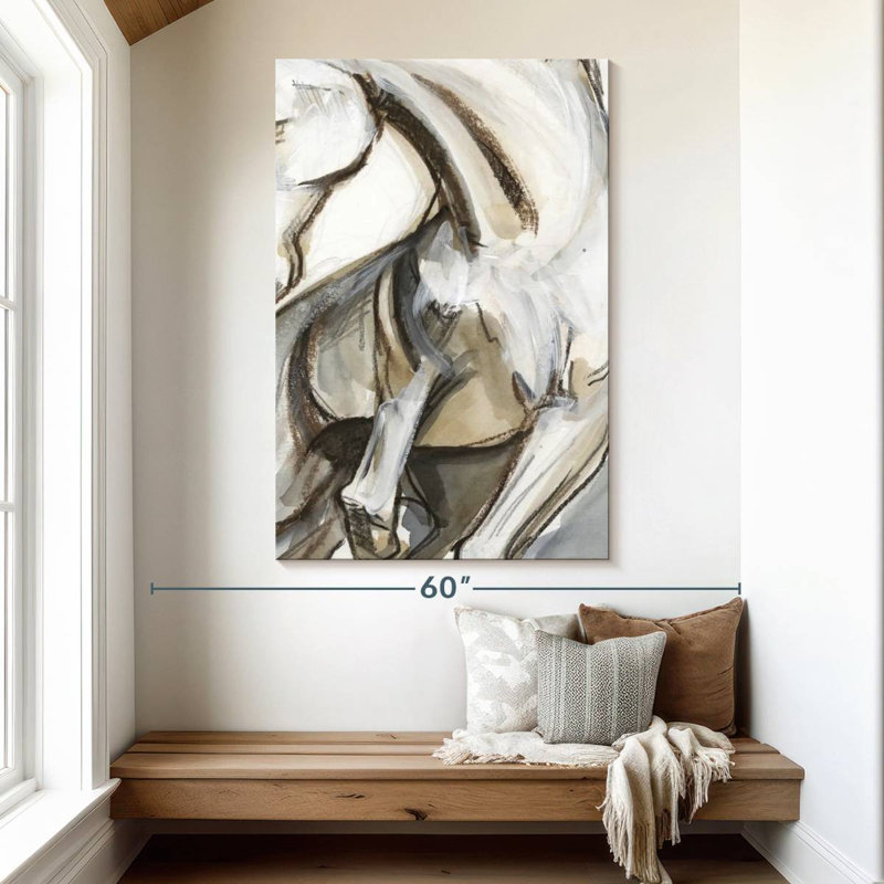Avery Horse Abstraction II, 51" H x 34" W