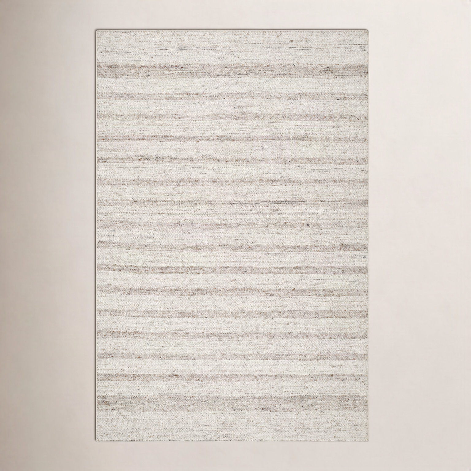 Hand-Tufted Brown Striped Rug, Rectangle 12' x 15'