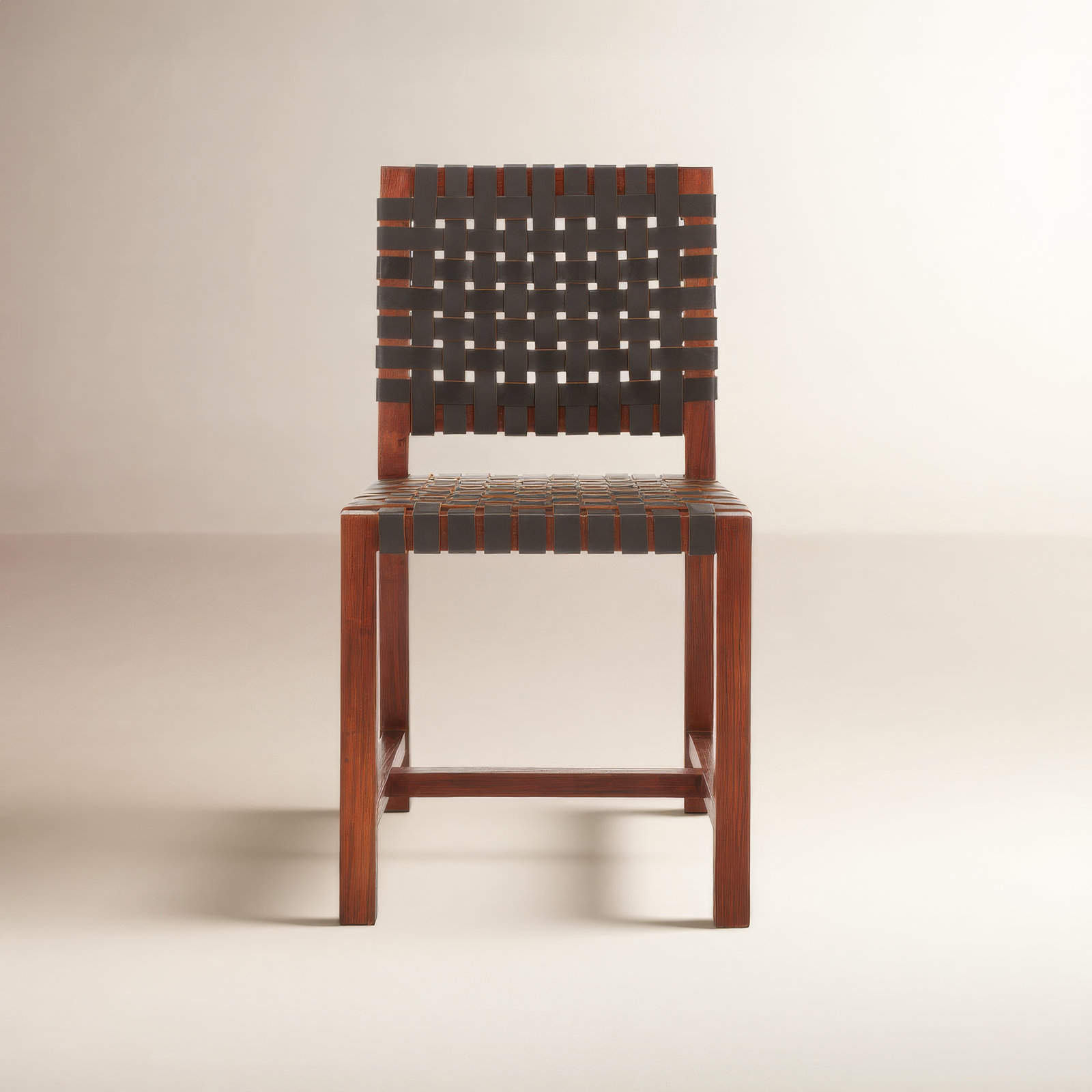 Erline Dining Chair, Black/Brown