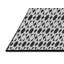 Tapis noir et blanc à motif géométrique-1132154452