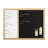 Thomas Martha Stewart Magnetic Weekly Calendar Dry Erase Board and Chalk Board with Liquid Chalk Marker-89798331