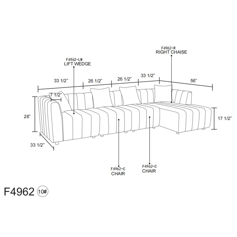 Jonross Upholstered L-Shaped Sectional Right Hand Facing, Right Hand Facing