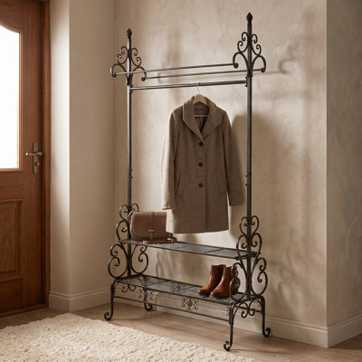 Santangelo 40'' Metal Industrial Pipe Clothing Rack