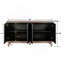 Mid Century Sideboard Buffet Cabinet With Solid Wood Legs 60" Kitchen Storage Cabinet Credenza