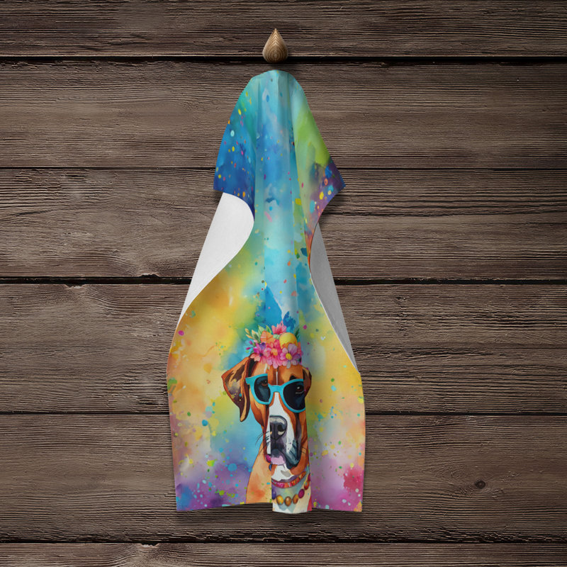 Serviette de cuisine Boxer Hippie Dawg