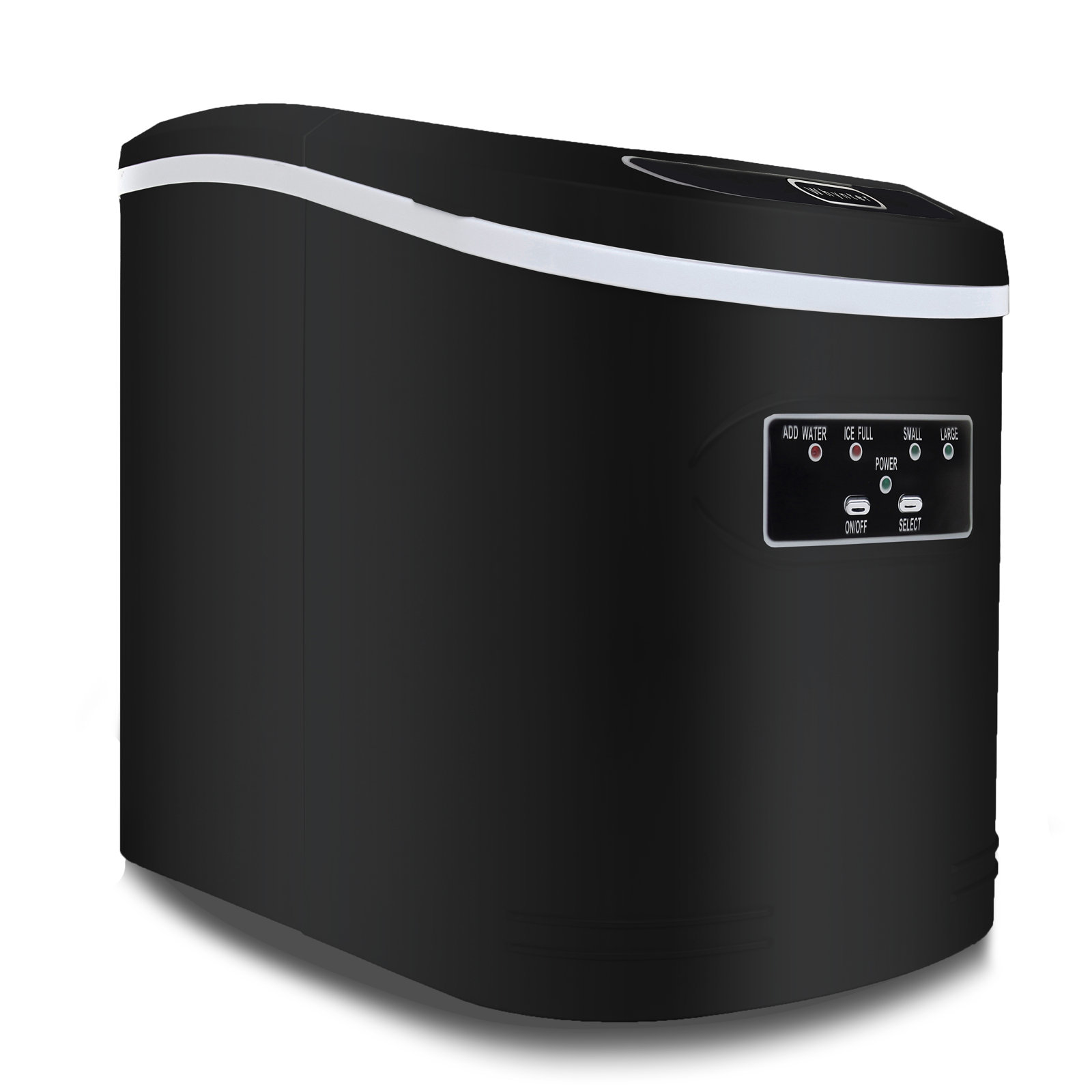 Whynter Compact Portable Ice Maker 27 lb capacity - Black - Black | Fridge.com