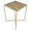LA Stone Cross Legs End Table
