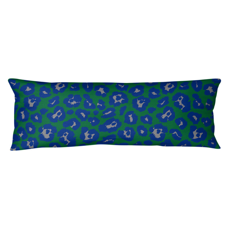 Polyester Medium Pillow, Microfiber, Green/Gray