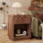 Rhythm Nightstand Set of 2, Modern Fluted Wood Bed Side Table Set of 2-2100087972-2099417966