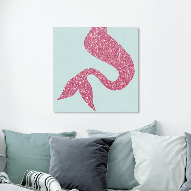 « sirène tail aqua », art sur toile Rahul, H 24 po x l 24 po x P 1,5 po